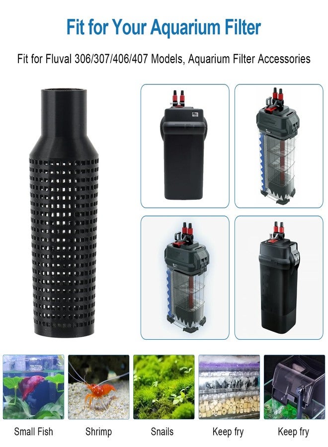 HEBRAR Aquarium Intake Guard, Aquarium Filter Intake Guard Fits for Fluval 306/307/406/407 Models, Fish Safe Filter Cover Aquarium Filter Accessories - Image 2